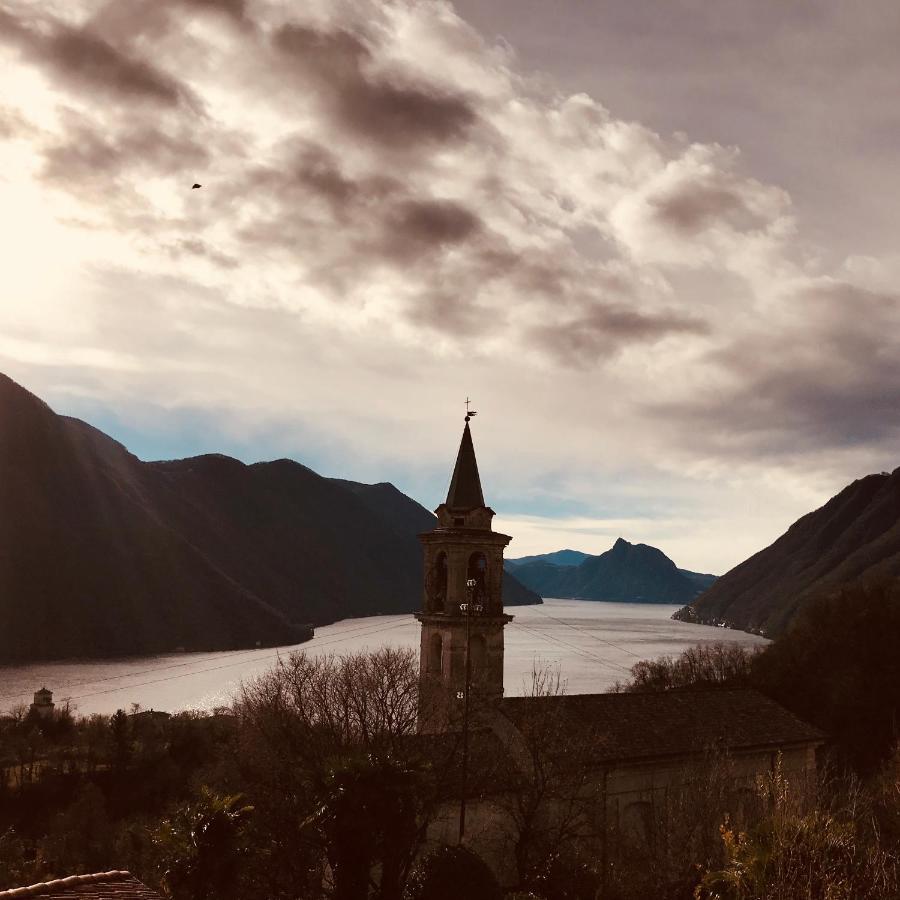 Casa Di Borgo Vista Lago Valsolda Eksteriør billede